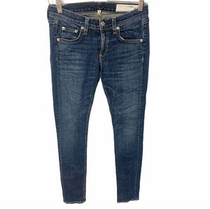 Rag & Bone Size 24 Medium Wash Womens Skinny Jeans‎